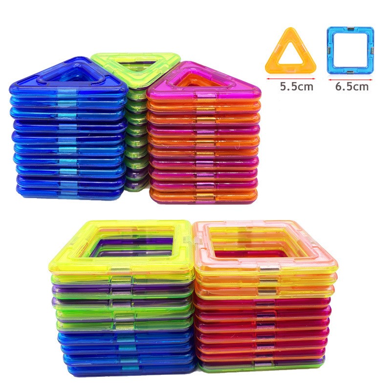 Blocos Magnéticos de Construção Infantil, Kit Educativo de Montar