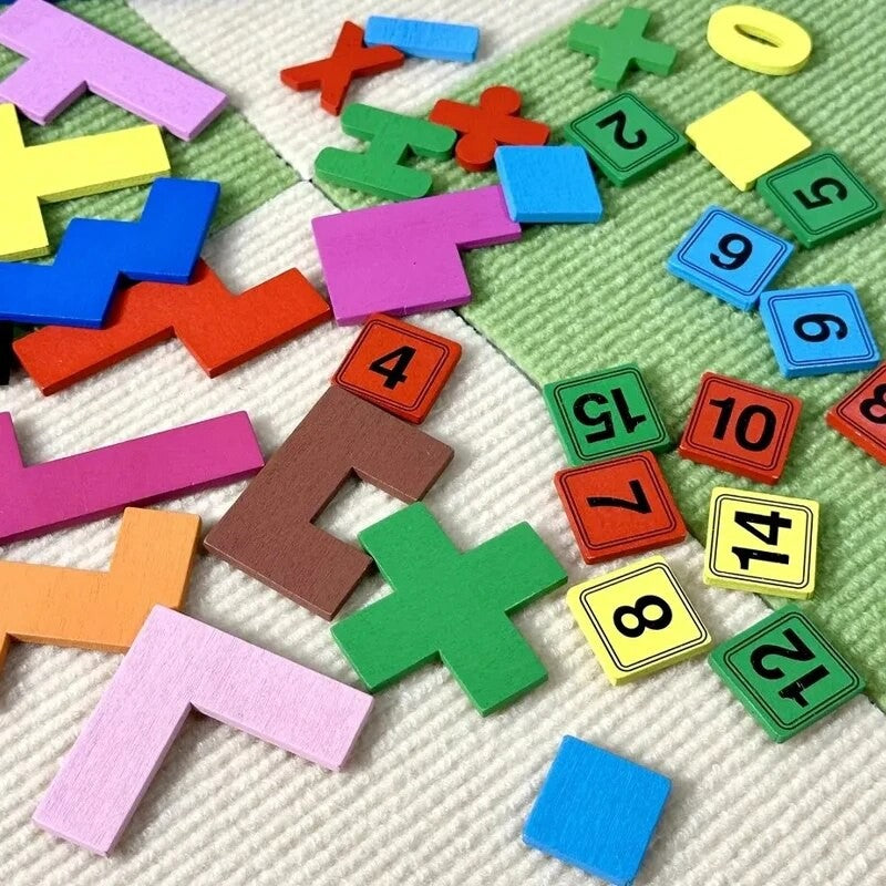 Quebra Cabeça de Madeira 3 em 1, Tabuleiro Educativo Infantil