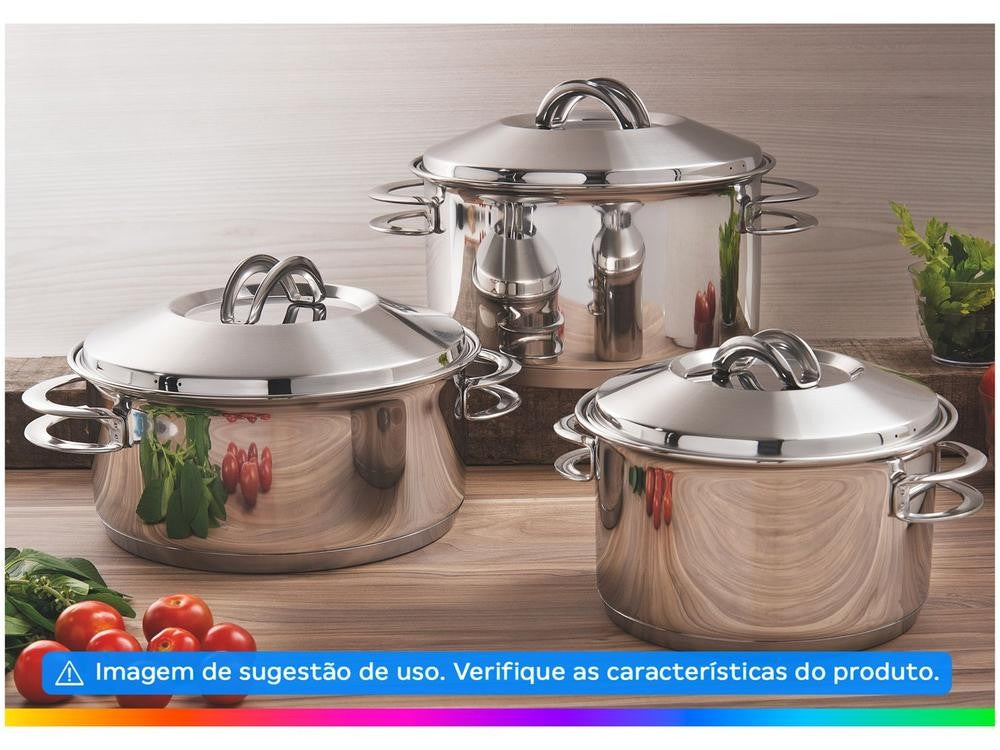 Panela Tramontina Inox 16cm 1,4L Solar
