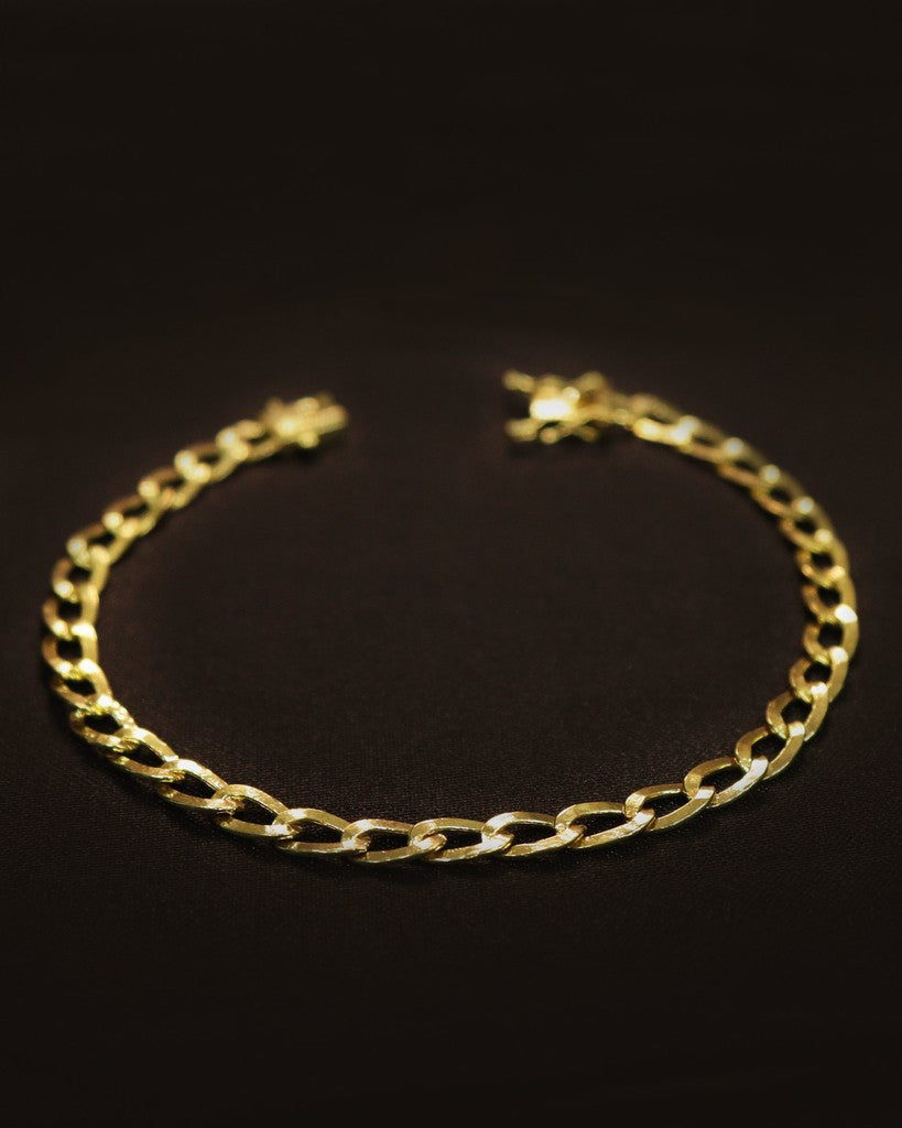 Pulseira de Moeda Antiga Italiana 4mm Idêntica ao Ouro 18k (Garantia Eterna na Cor)