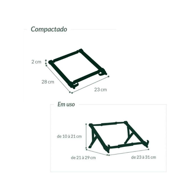 Kit Suporte de Notebook e Mouse com Fio Led Mymax