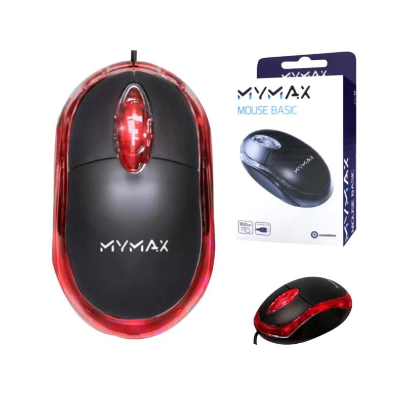 Kit Suporte de Notebook e Mouse com Fio Led Mymax
