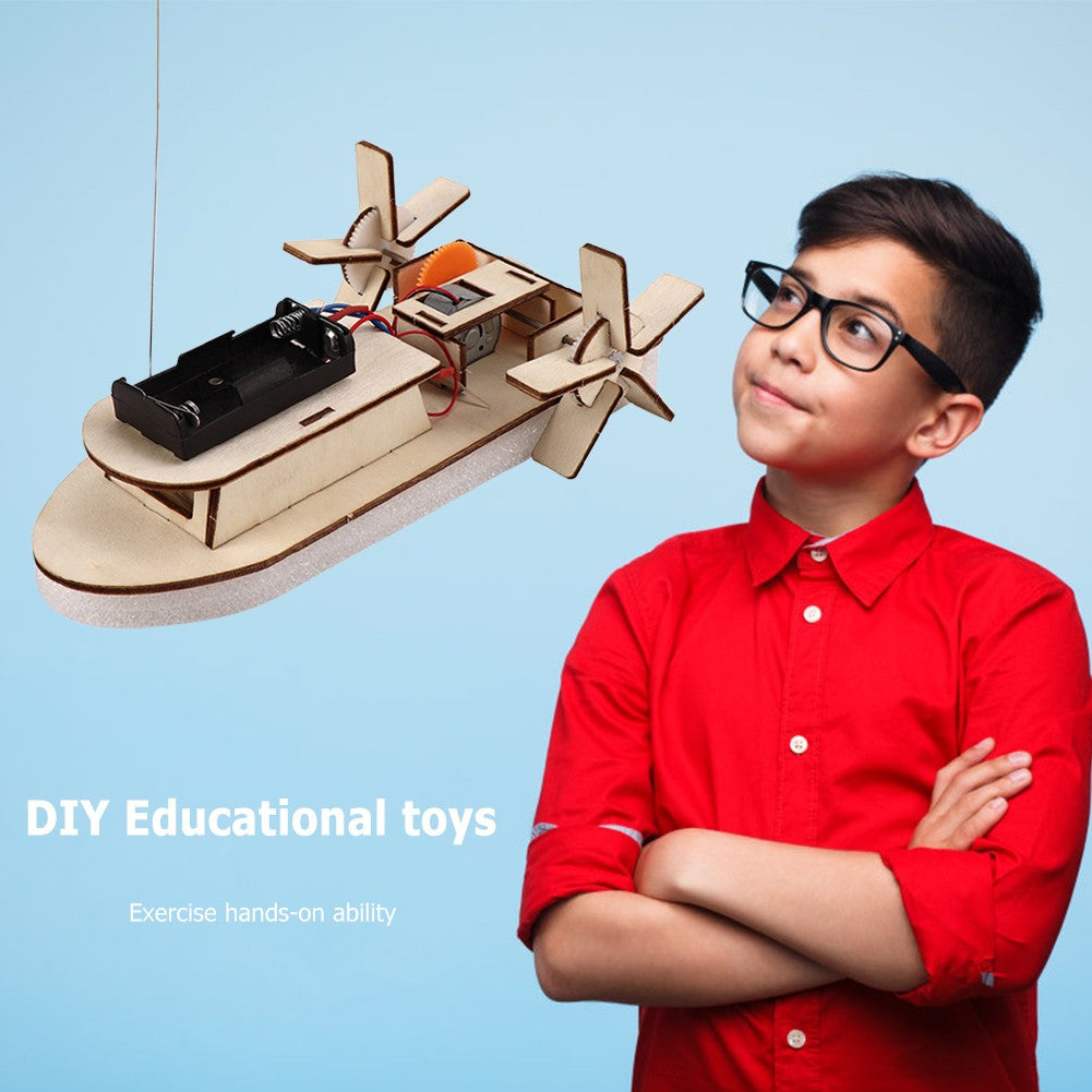 Kit DIY de Ciência para Crianças, Brinquedo de Montar em Madeira 3D