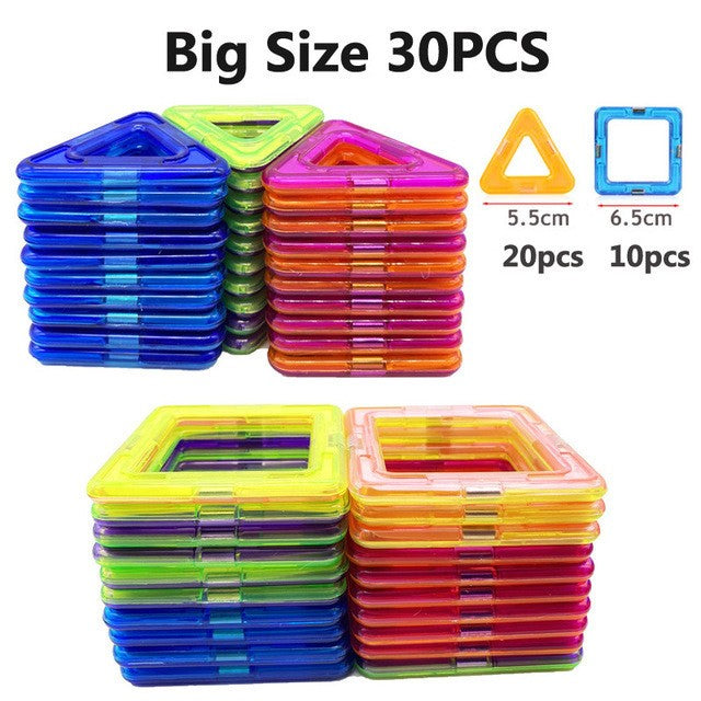 Blocos Magnéticos de Construção Infantil, Kit Educativo de Montar