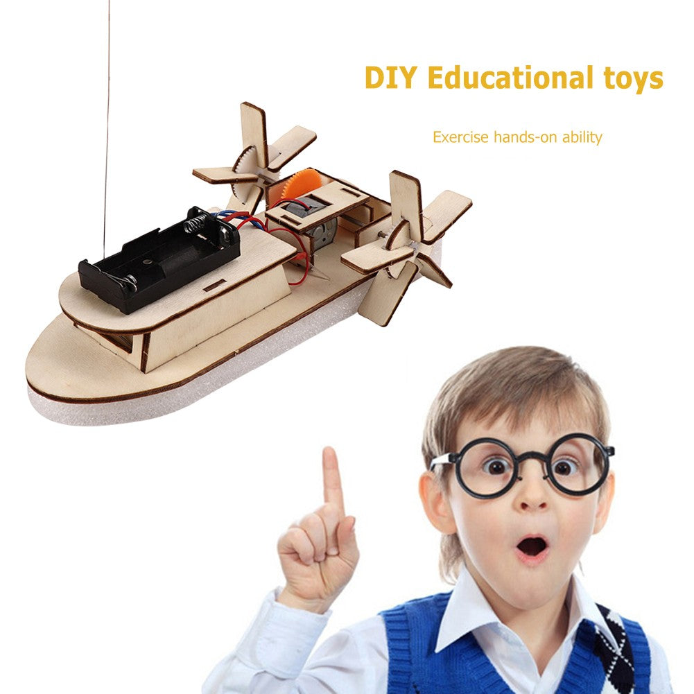 Kit DIY de Ciência para Crianças, Brinquedo de Montar em Madeira 3D
