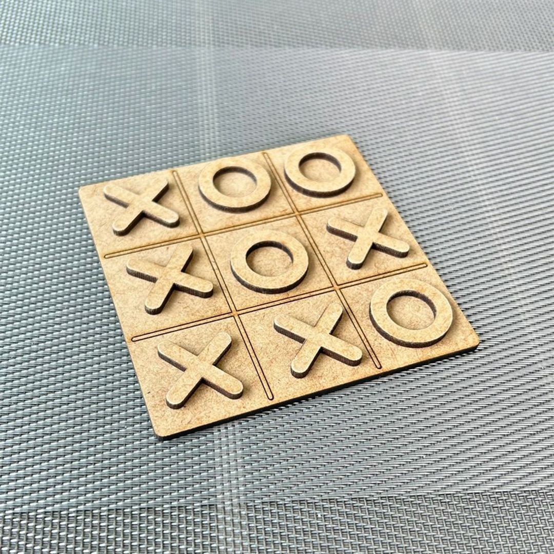Jogo da Velha em MDF Lembrancinha Educativa com Tabuleiro