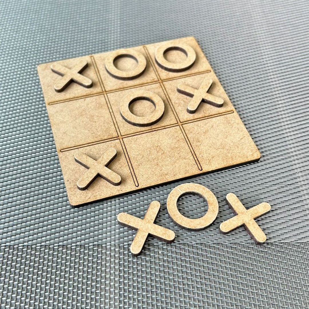 Jogo da Velha em MDF Lembrancinha Educativa com Tabuleiro