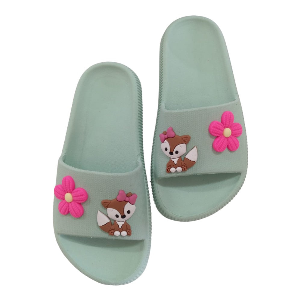 CHINELO FEMININO NUVEM RAPOSA CORPINHO FLOR PINK VERAO CONFORTO LEVE ANTIDERRAPA